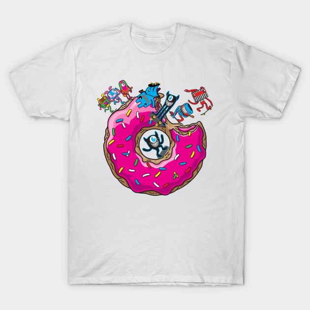 Skate Donut T-Shirt by Plushism
